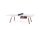 RS Design Barcelona Tischtennis OAK-WHITE-YMS-1 180-SMALL ohne Abdeckung