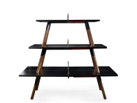 RS Design Barcelona Tischtennis WALNUT-BLACK-YMS-W2 180-SMALL ohne Abdeckung