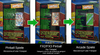 Multigamer PinArcade Flipper &amp; Arcade in einem Automat, 32&quot; TFT vertikal, 1169 Spiele