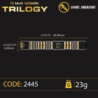 Steeldart Winmau Mvg Trilogy 1481 - 23G