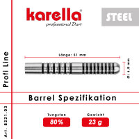 Karella Steelbarrel Profi Line Pl-03 80% Tungsten