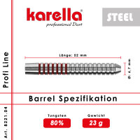 Steelbarrel Karella Profi Line Pl-04 80% Tungsten 23 G 2020