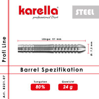 Karella Steelbarrel Profi Line Pl-07 80% Tungsten