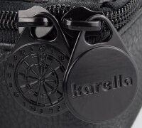 Karella Darttasche Master Pak Leder Edition, Farbe Schwarz