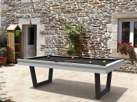 Swisspool Billard Harmony V Outdoor 200x100 black Blanc ohne Abdeckung
