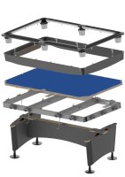 Clash Steel PRO Alumen Pool-Billardtisch 9 Fuss schwarz